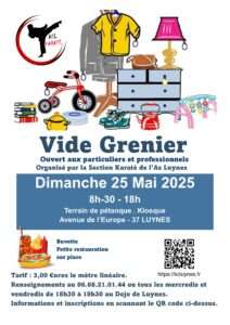 Vide-grenier le Dimanche 25  Mai 2025